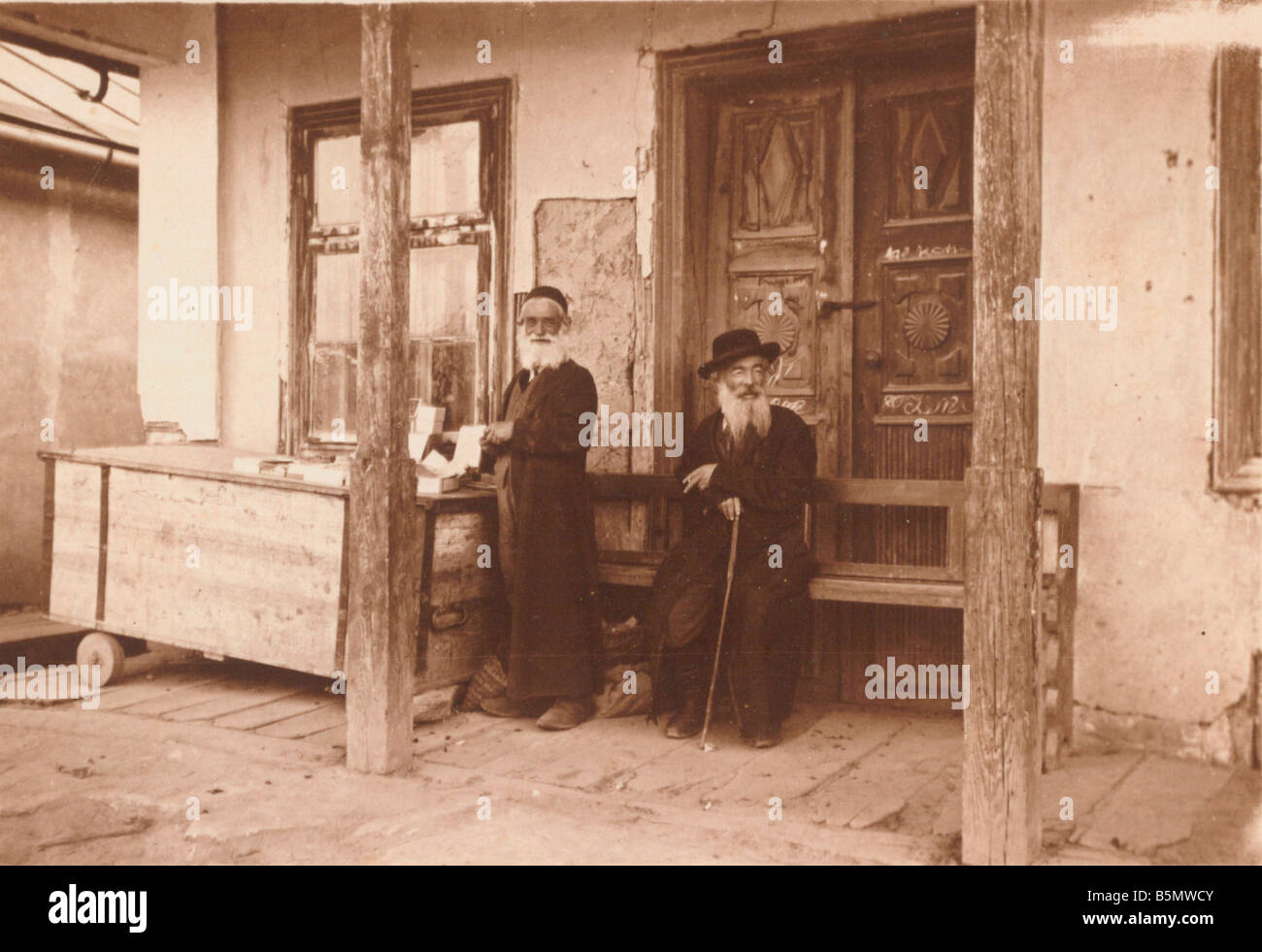 Juden in Olesko während des 1. Weltkrieges Fotogeschichte Judentum Juden in Galizien Olesko Osten während des 1. Weltkrieges Foto C 1915-16 Stockfoto