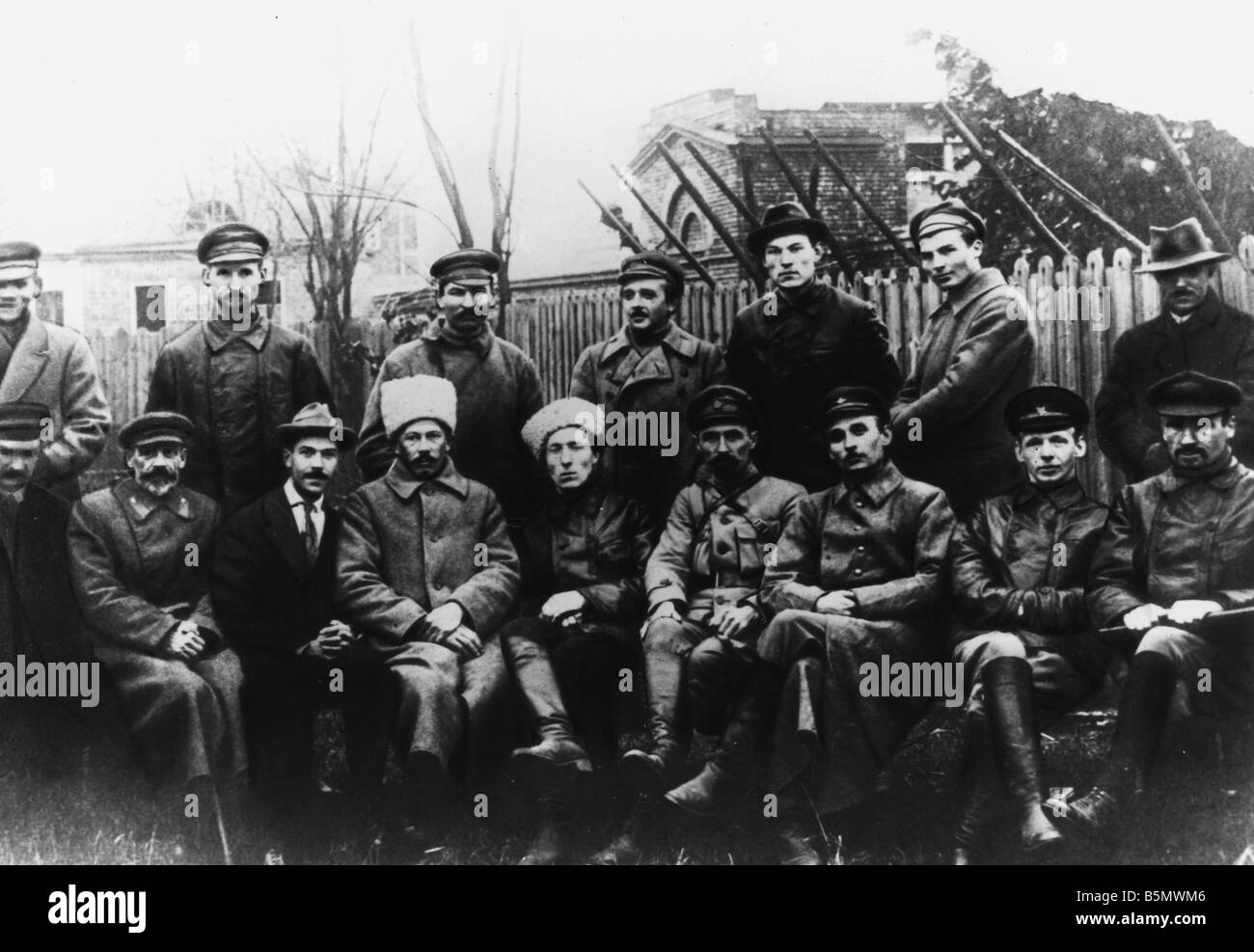 Oktoberrevolution Rote Armee Command 8 Nov 25 26 Okt O S 1917 Rote Armee Befehl in Moskau Oktober 1917 Foto 7 Oktober Stockfoto