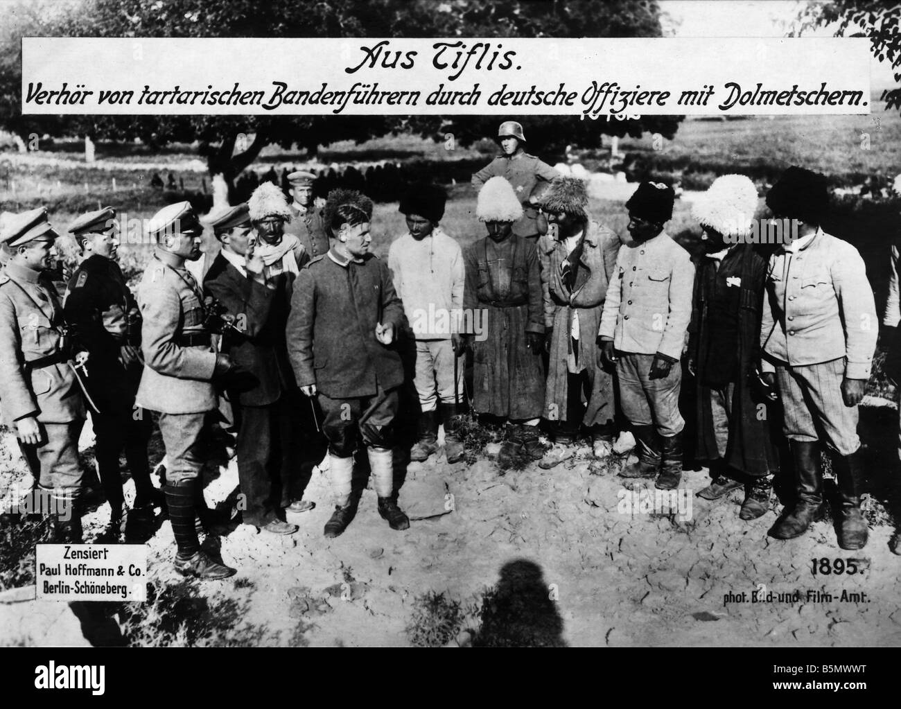 9RD 1918 5 26 A1 1 E Georgia Ger Offiziere Interrog 1918 Russland Georgien kündigt Unabhängigkeit von Sowjetrussland am 26. Mai 191 Stockfoto