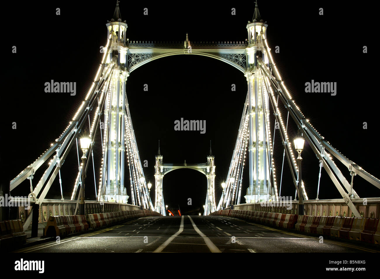 Albert-Brücke Stockfoto