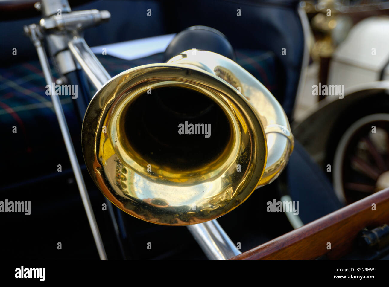 Oldtimer-horn Stockfoto