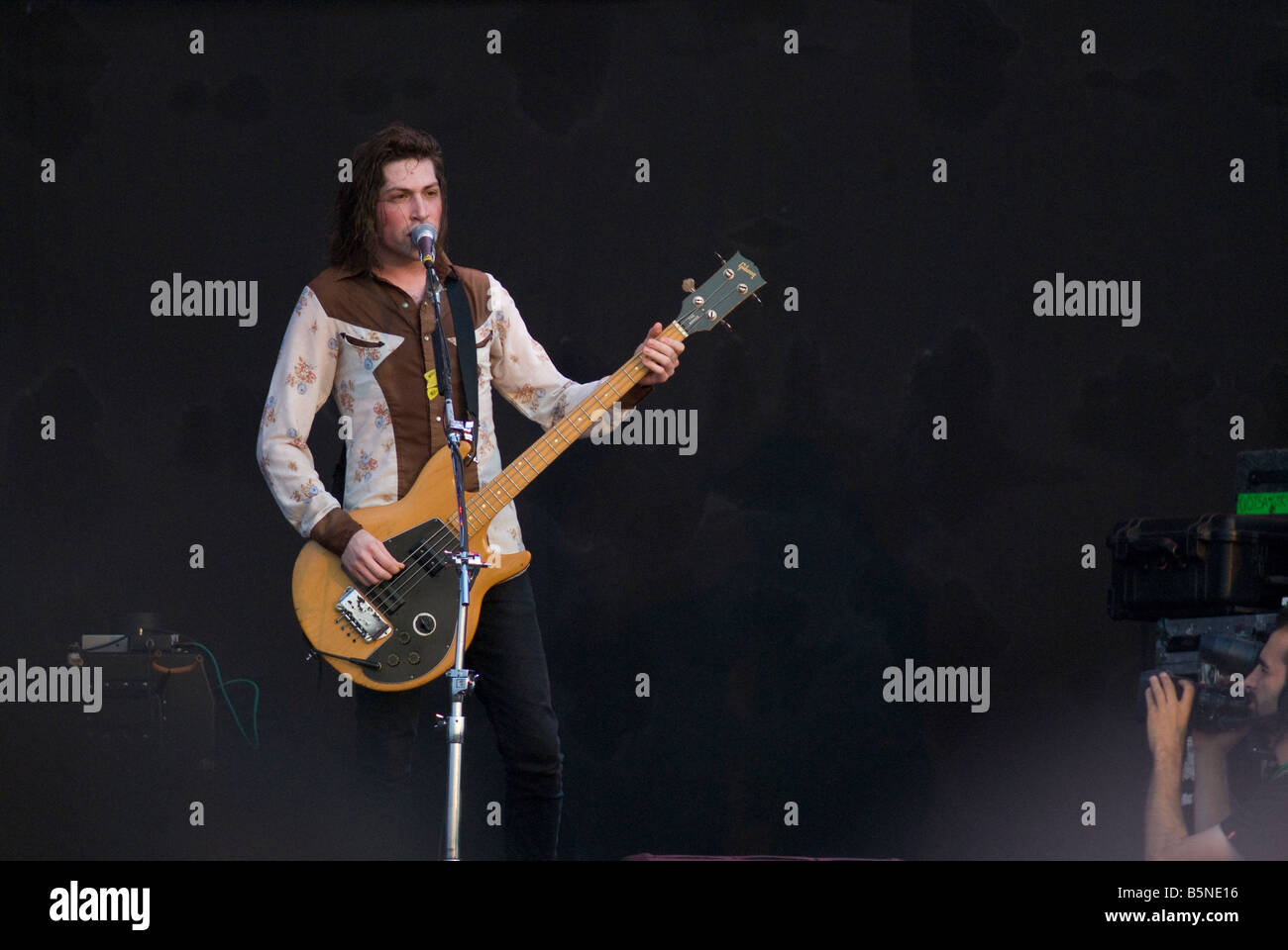 Michael Shuman, Königinnen der Steinzeit, Heineken Jamming Festival, Mestre Venedig Italien 21. Juli 2008 Stockfoto