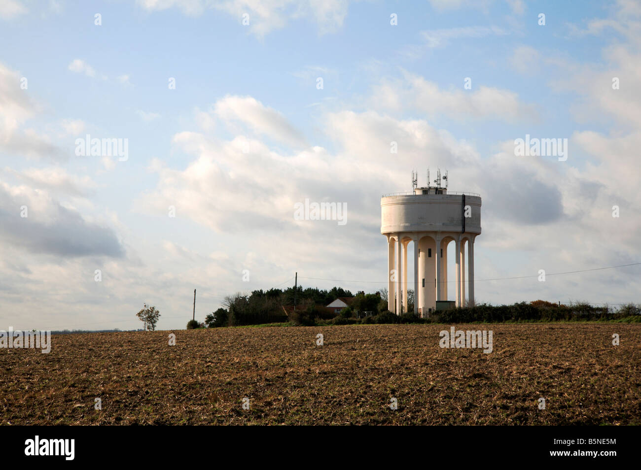 Wasserturm am East Ruston, Norfolk, Großbritannien. Stockfoto