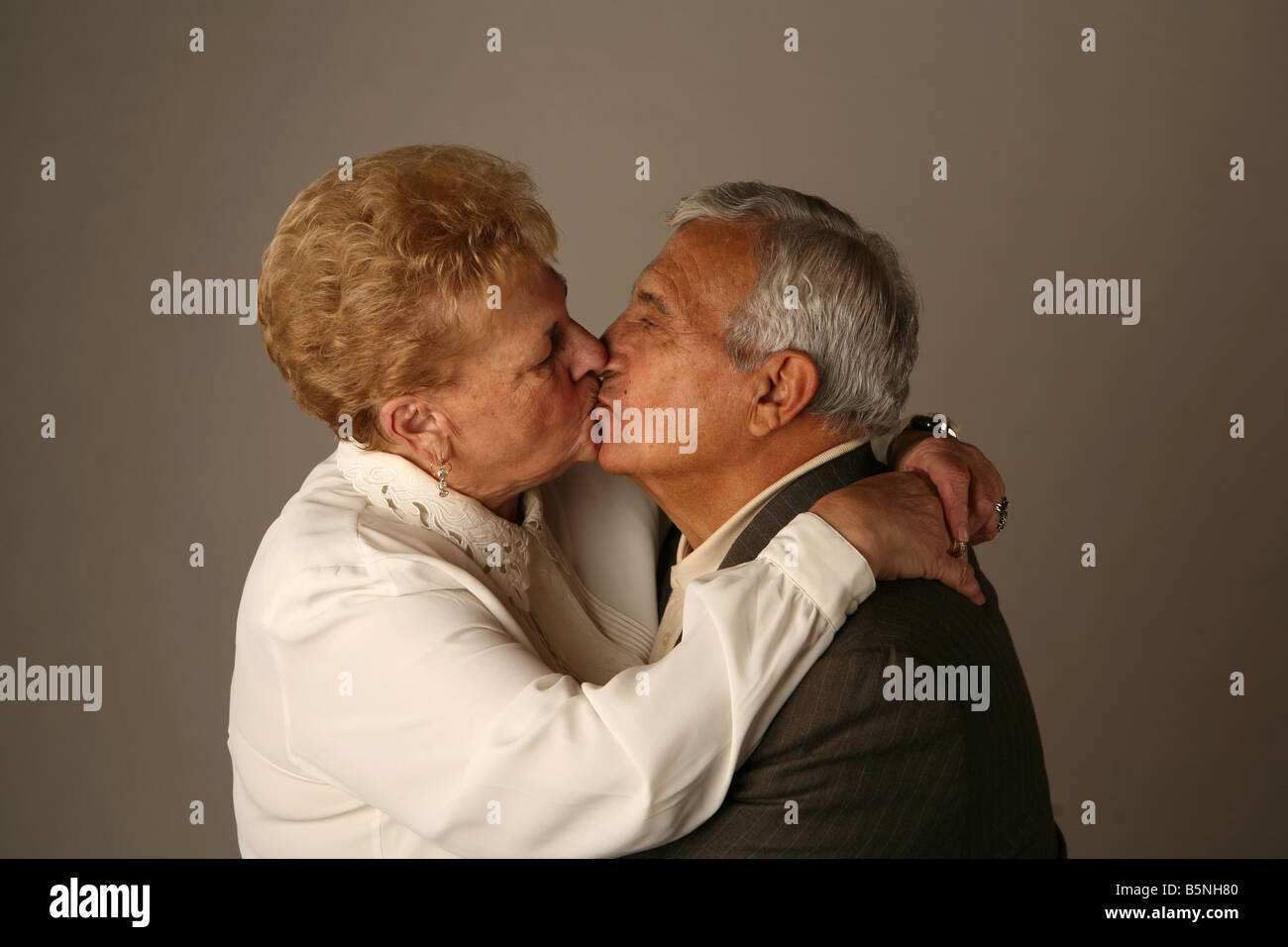Älteres Paar über 50 Jahre verheiratet Stockfoto