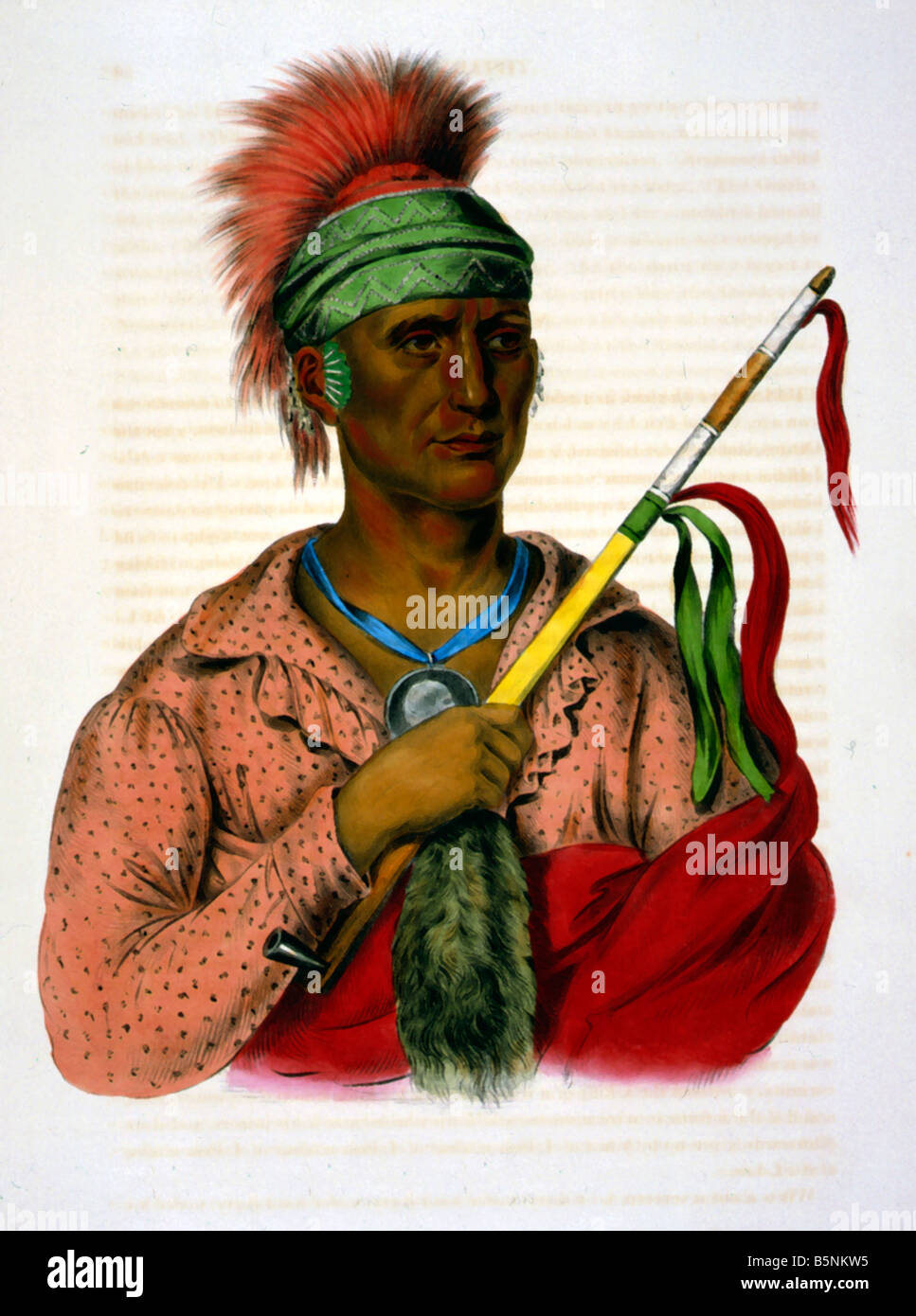Native american Indian Chief, Porträt Stockfoto