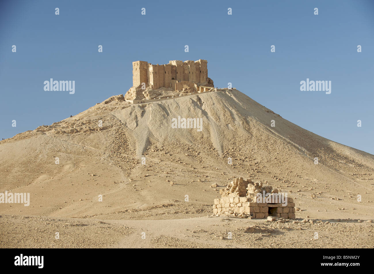 Qala'at ibn Maan Hügel Festung, Palmyra, Syrien Stockfoto