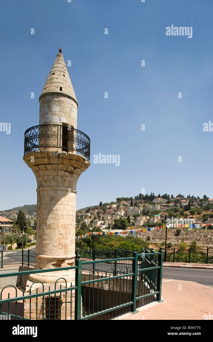 MINERET MOSCHEE SAFED ALTE BERGDORF OBEREN GALILÄA ISRAEL Stockfoto