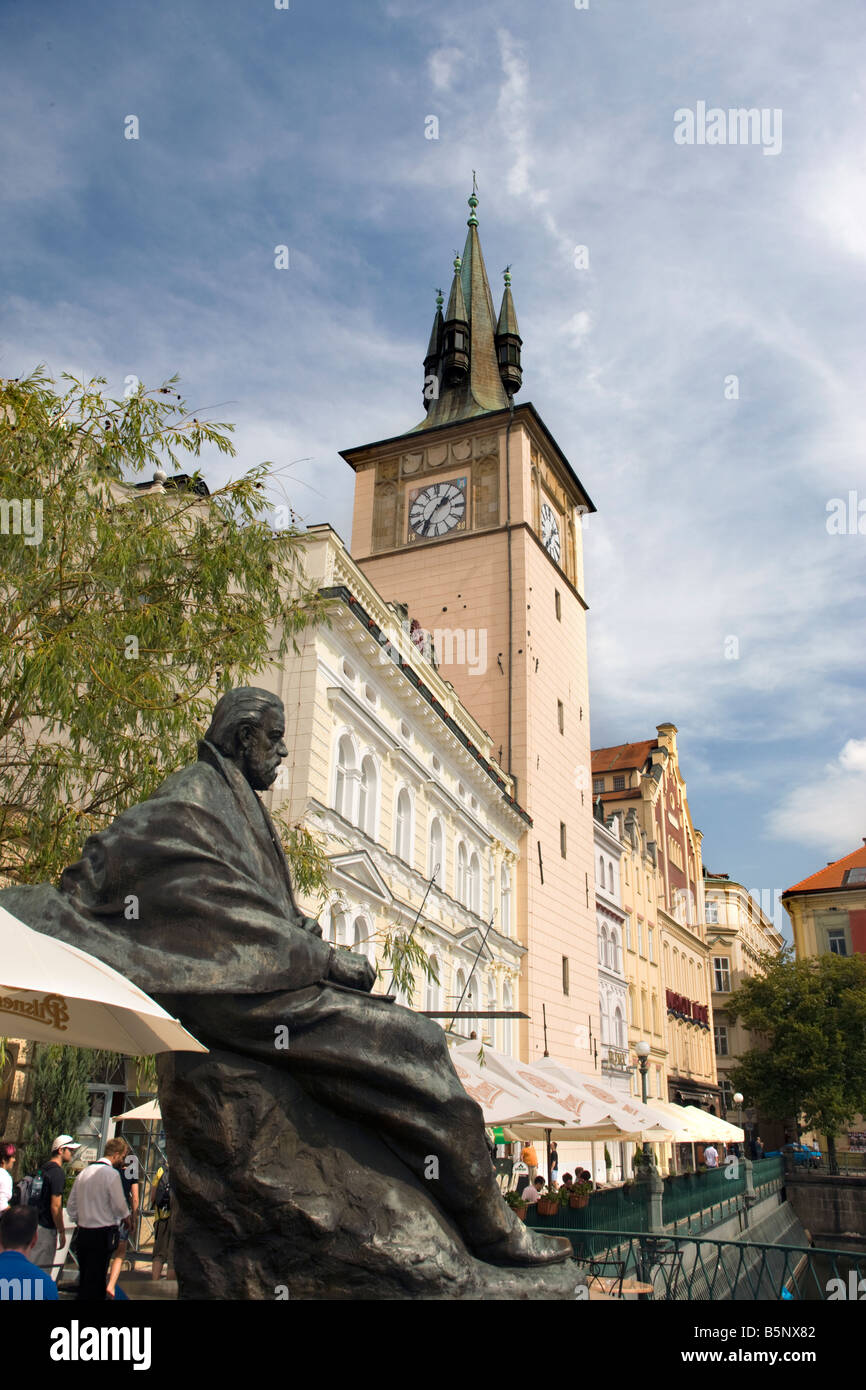 STATUE BEDRICH SMETANA MUSEUM ALTSTADT STARE MESTO PRAG TSCHECHISCHE REPUBLIK Stockfoto