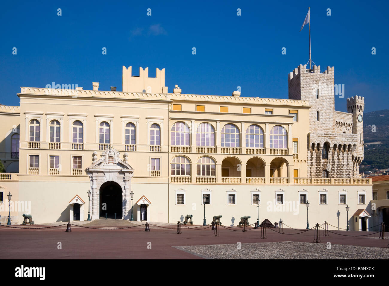 Fürstenpalast, Palais Princier, Monaco-Ville, Monaco, Frankreich Stockfoto