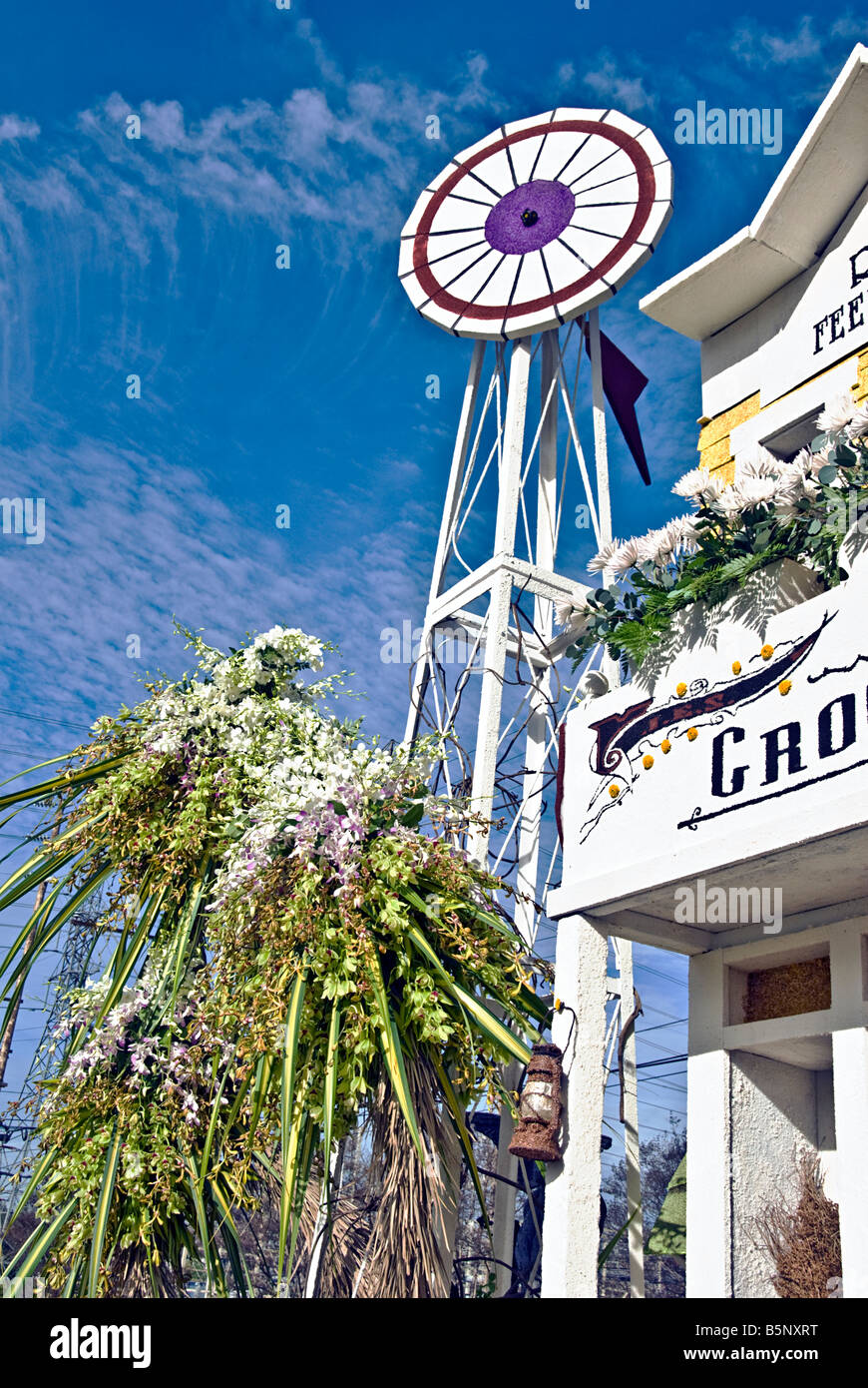 Los Angeles California Rose Parade Tournament of Roses Parade Pasadena CA Float Stockfoto