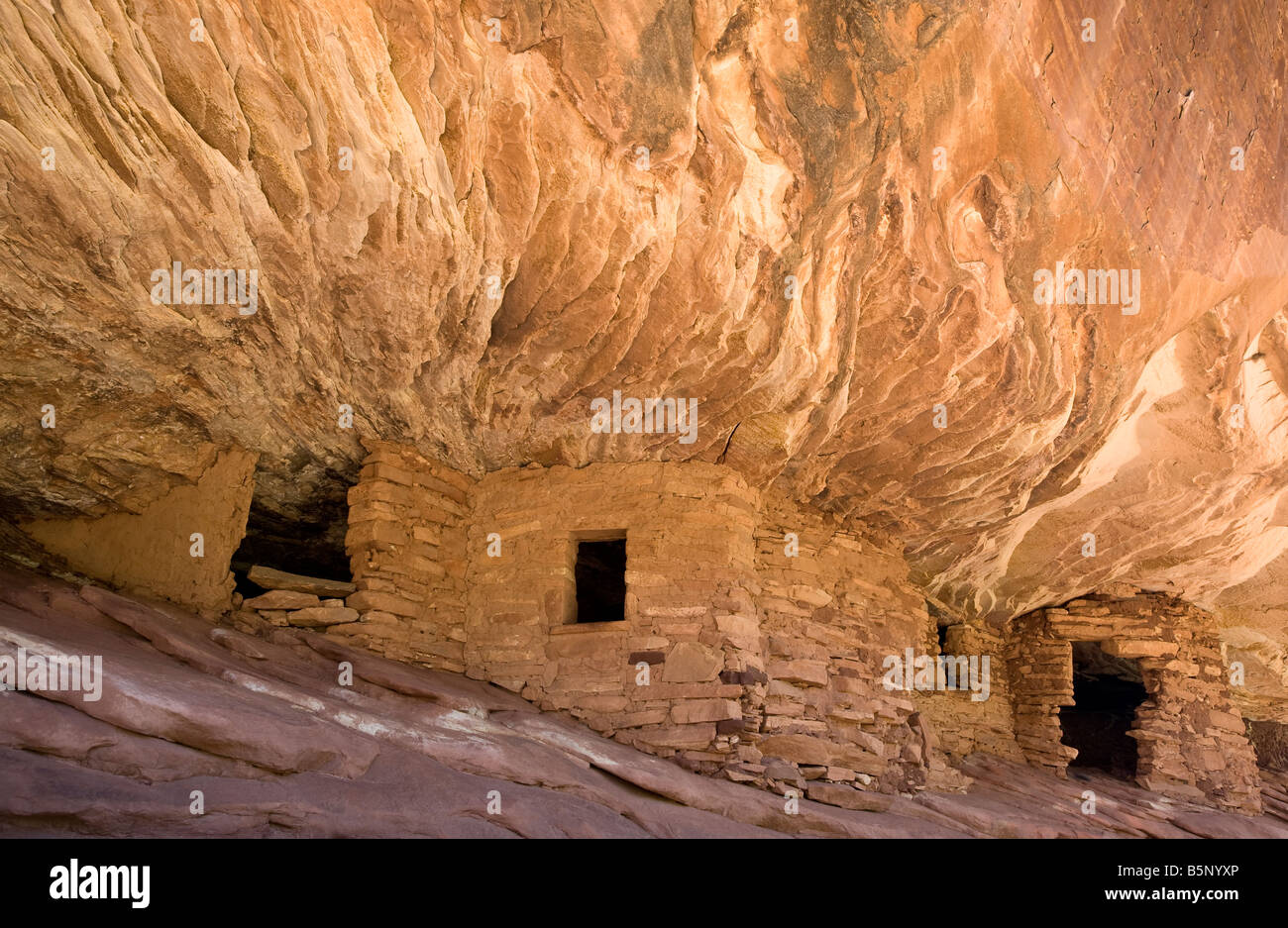 Haus in Brand, Anasazi Indian Ruin Stockfoto