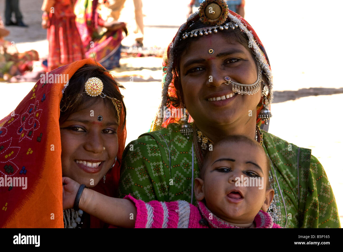 Das indische Lächeln. Stockfoto