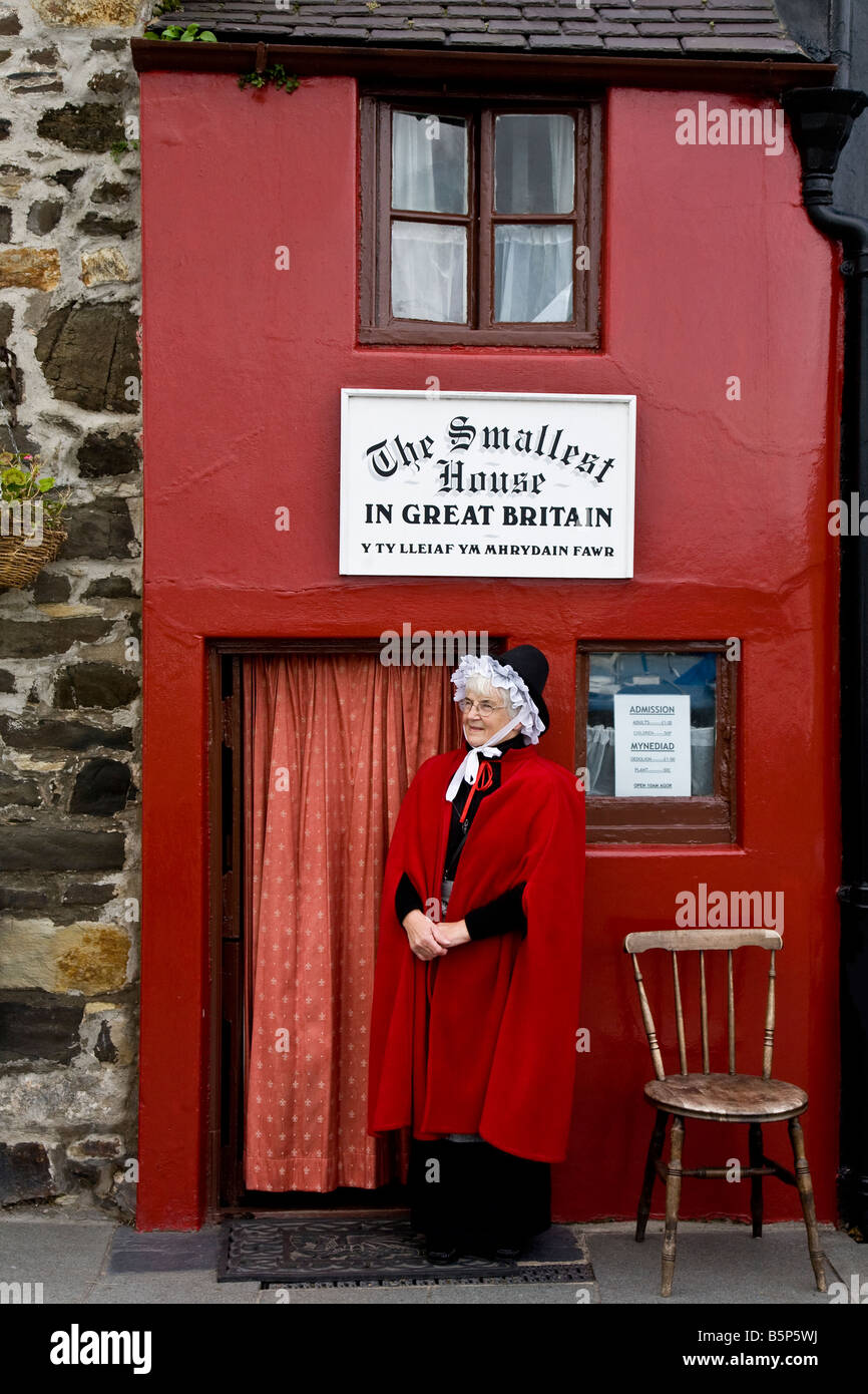 Das kleinste Haus in Wales Großbritannien Conwy Stockfoto