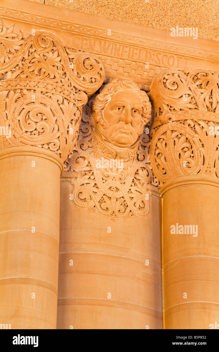 Büste von General Winfield Scott West Lobby des State Capitol Building Albany New York State USA Stockfoto