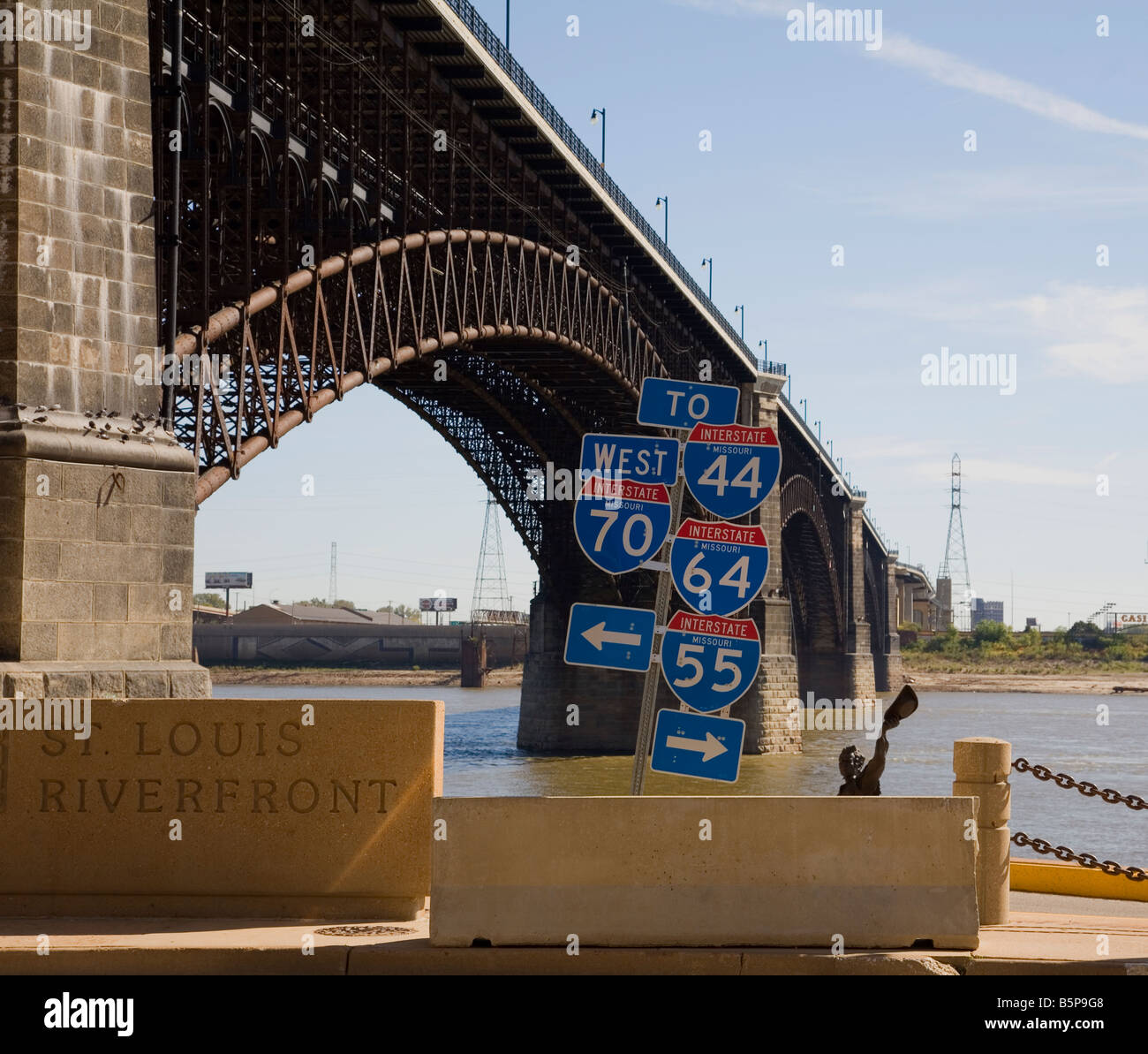 St. Louis Riverfront Stockfoto