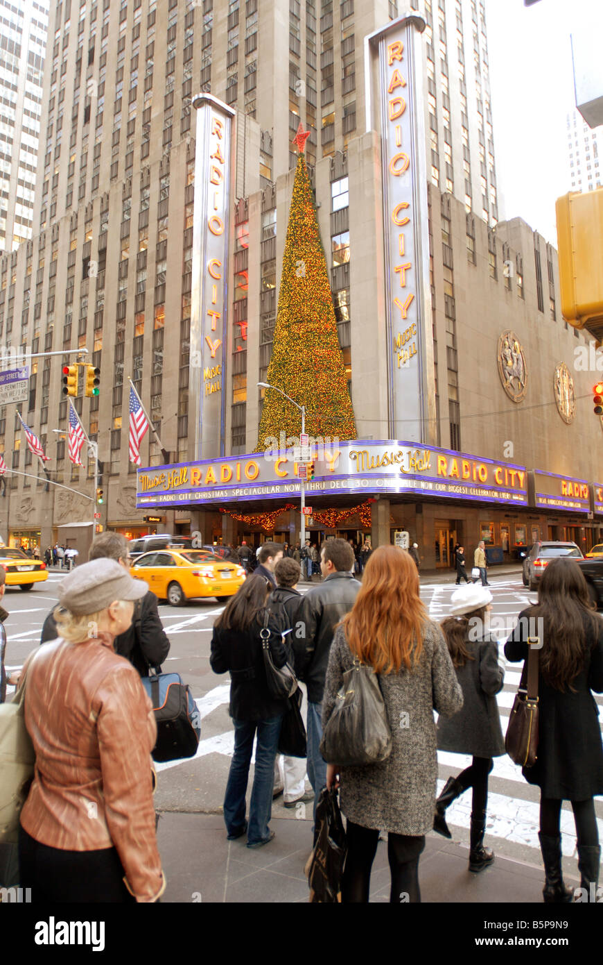 Radio City Music Hall im Rockefeller Center in New York am Montag, 10. November 2008 Richard B Levine Stockfoto