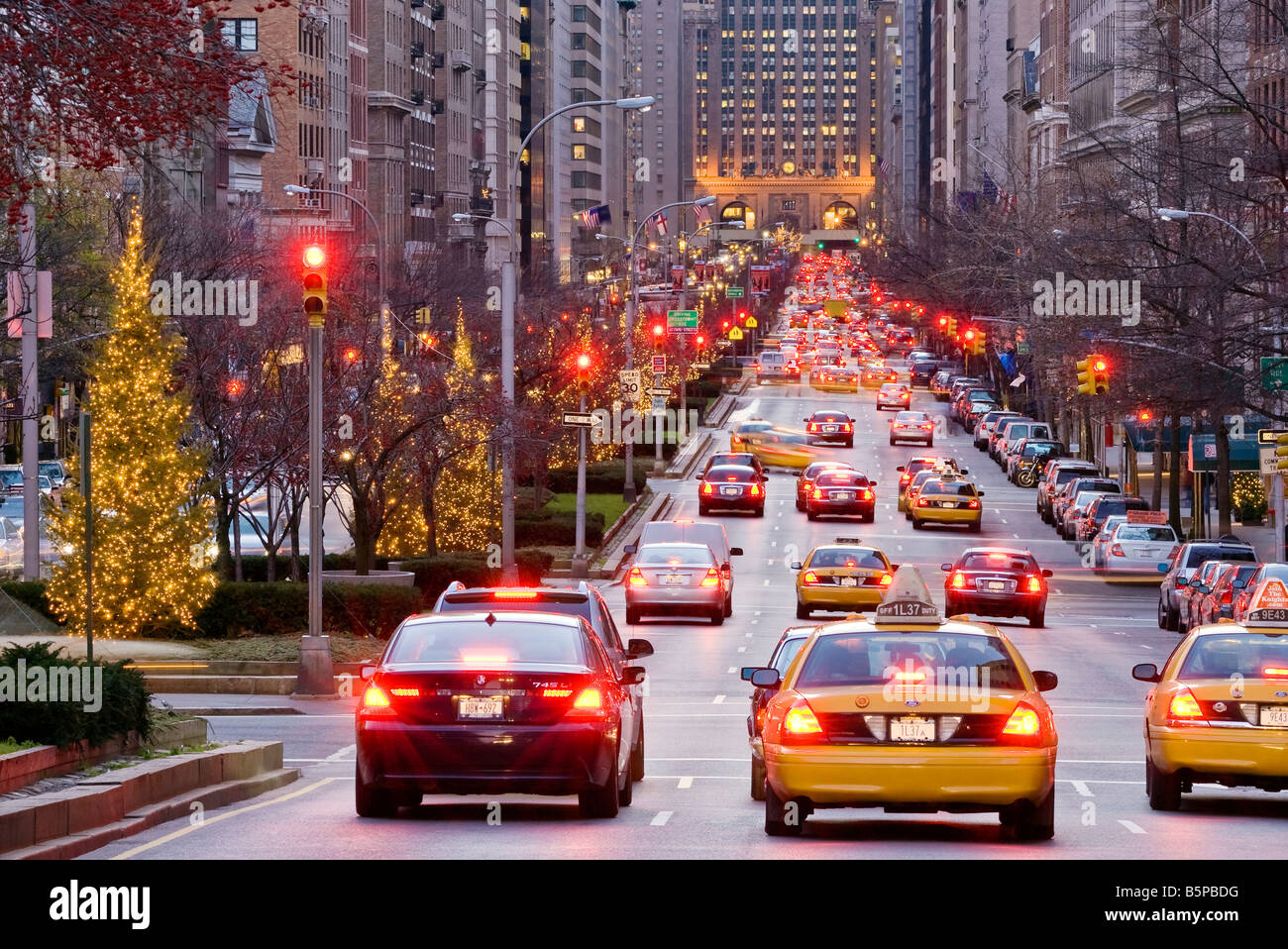 Park Avenue Verkehr New York Street Stockfoto
