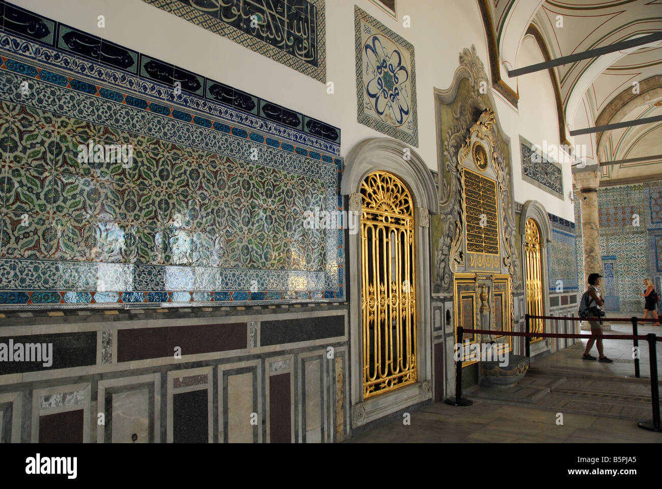 Korridor von der oberen Terrasse im Topkapi Palace Stockfoto