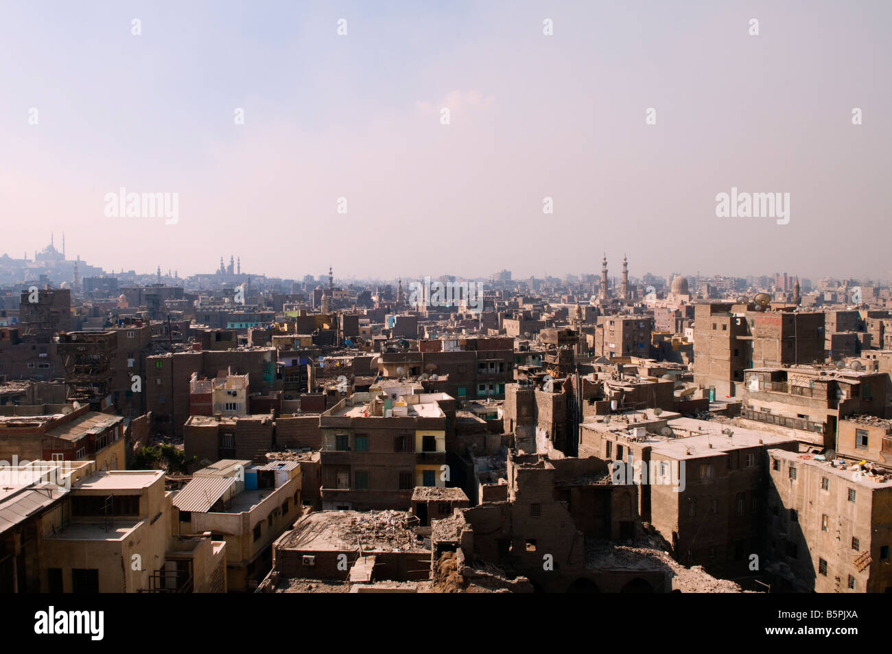 Blick vom Al Azhar Mosque in Alt-Kairo-Ägypten Stockfoto