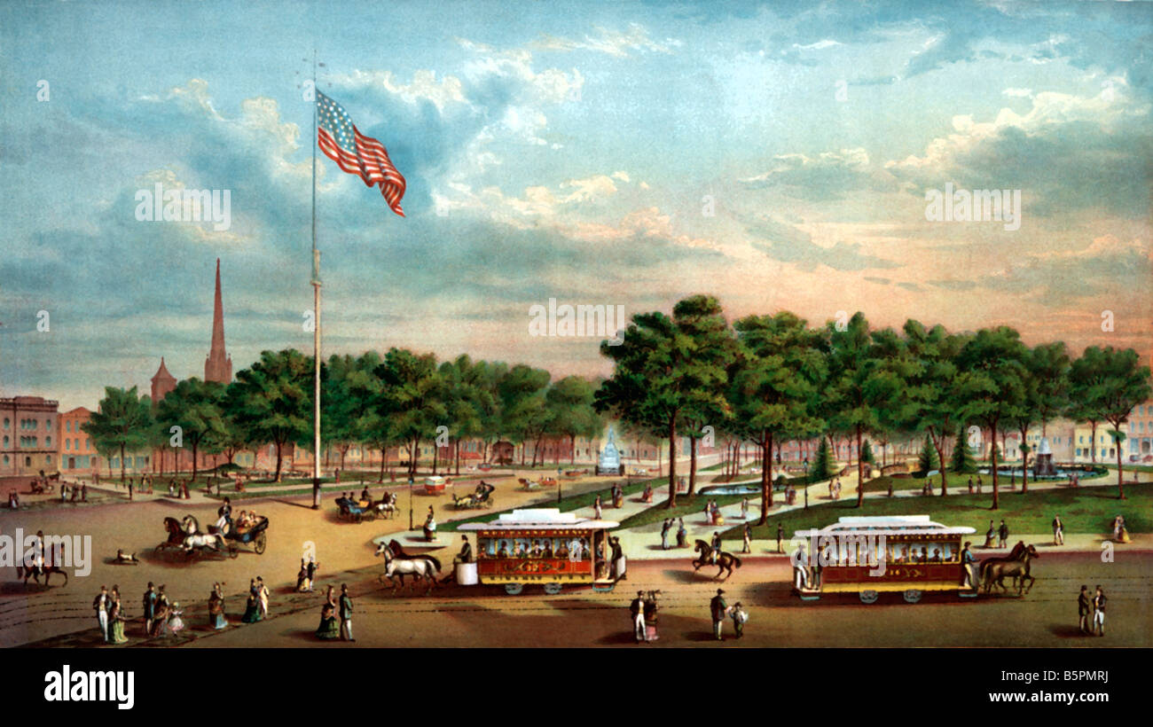 Zentrum Von Cleveland, Ohio Stockfoto