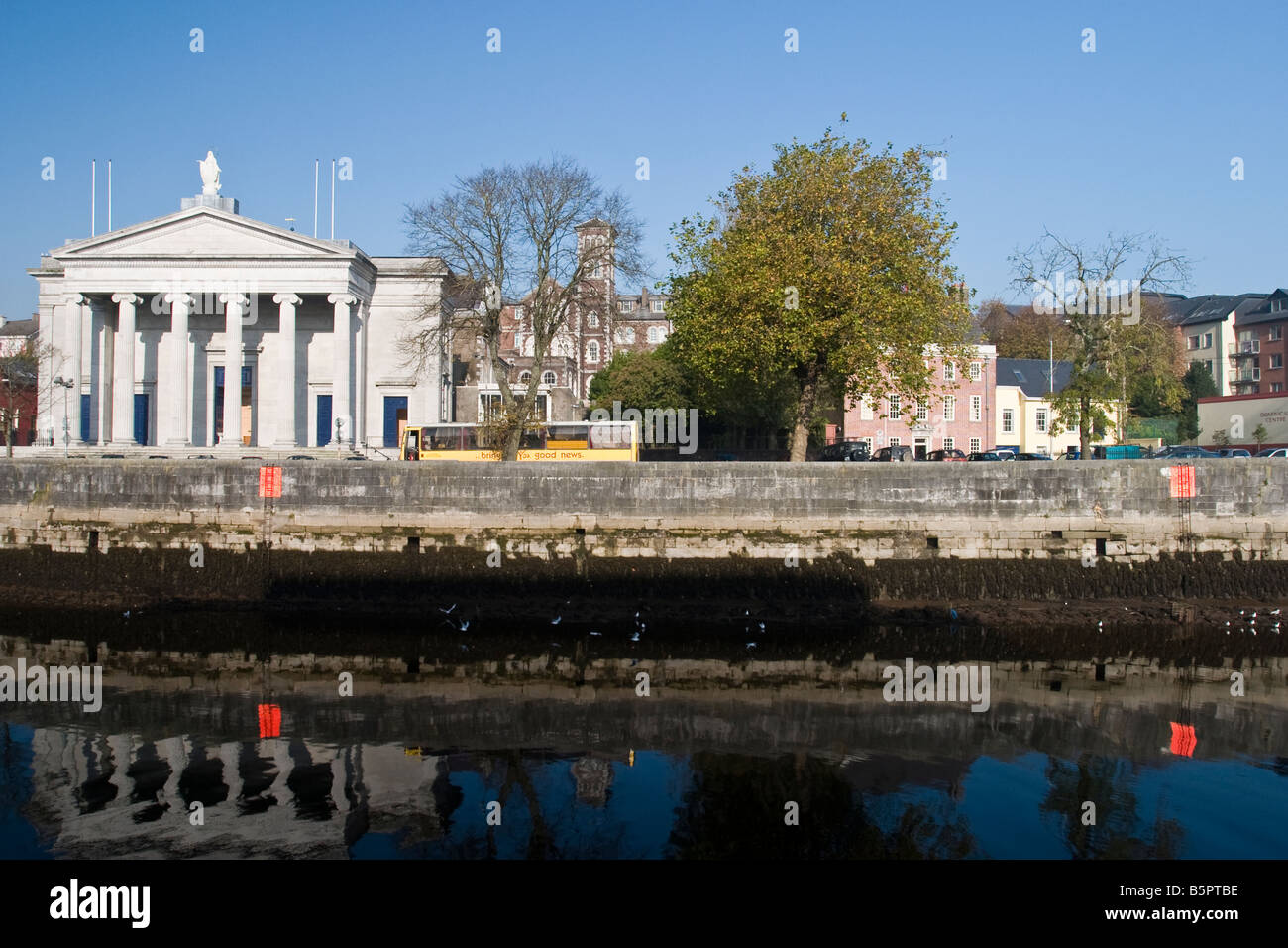 St Patricks Quay am Fluss Lee Stadt Cork Irland Stockfoto