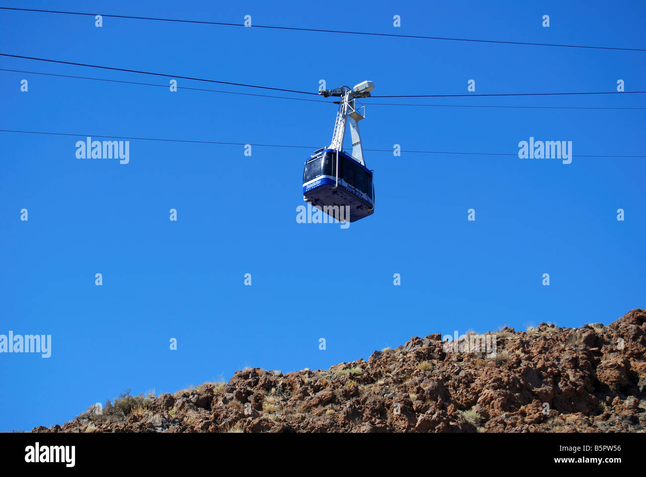 Mt.Teide Seilbahn, Parque Nacional Del Teide, Teneriffa, Kanarische Inseln, Spanien Stockfoto