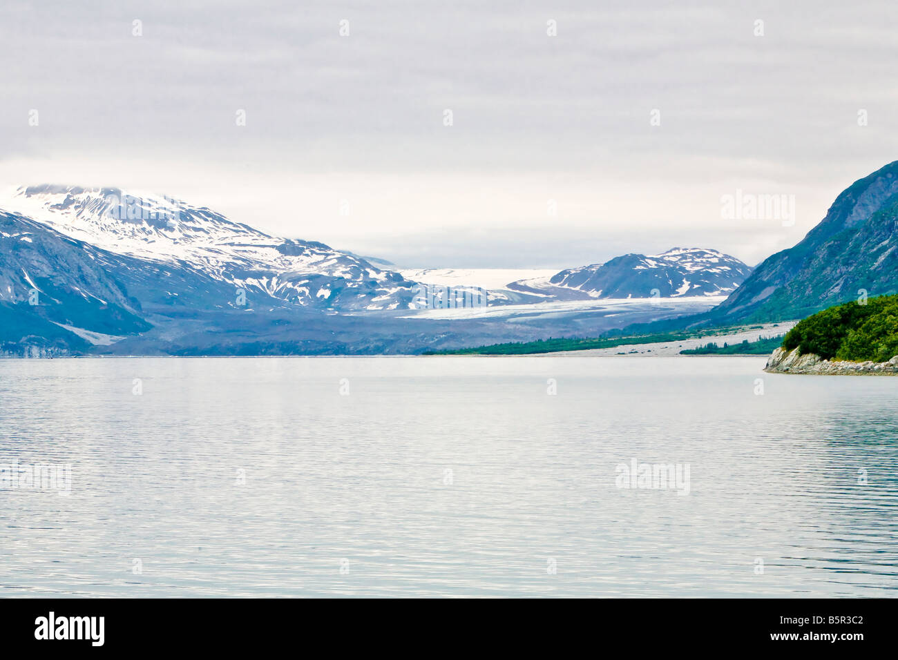 Grand Pacific Gletscher kalbende Gletscher am nördlichen Ende der Glacier Bay Nationalpark AK Stockfoto