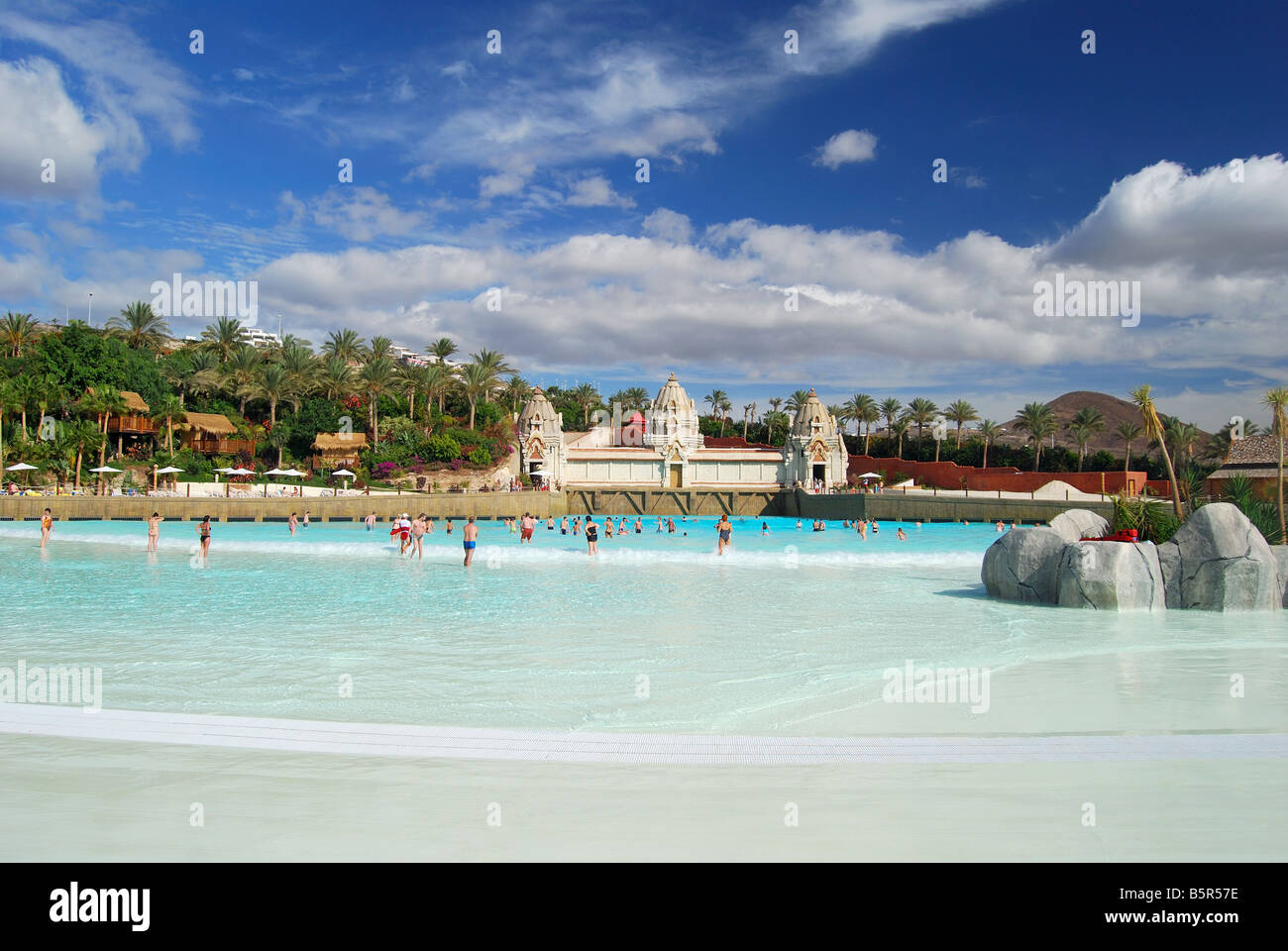 Wave Palace, Siam Park Water Kingdom Theme Park, Costa Adeje, Teneriffa, Kanarische Inseln, Spanien Stockfoto
