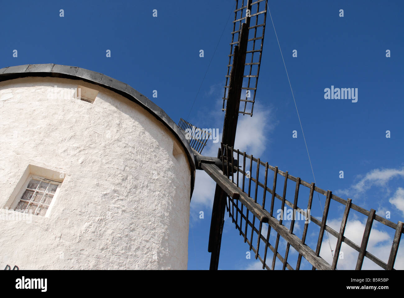 Windmühle, Consuegra, Provinz von Toledo, Kastilien-La-Mancha, Spanien Stockfoto