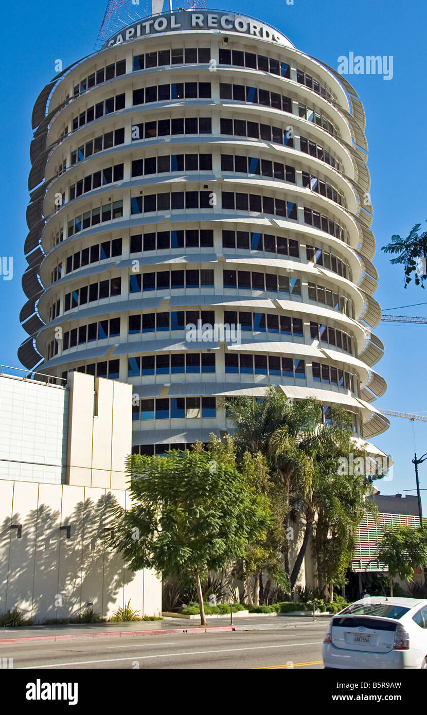 Capitol Records großen Vereinigten Staaten basierten Plattenlabel EMI Hollywood, Los Angeles CA California-Hauptquartier im Besitz Stockfoto