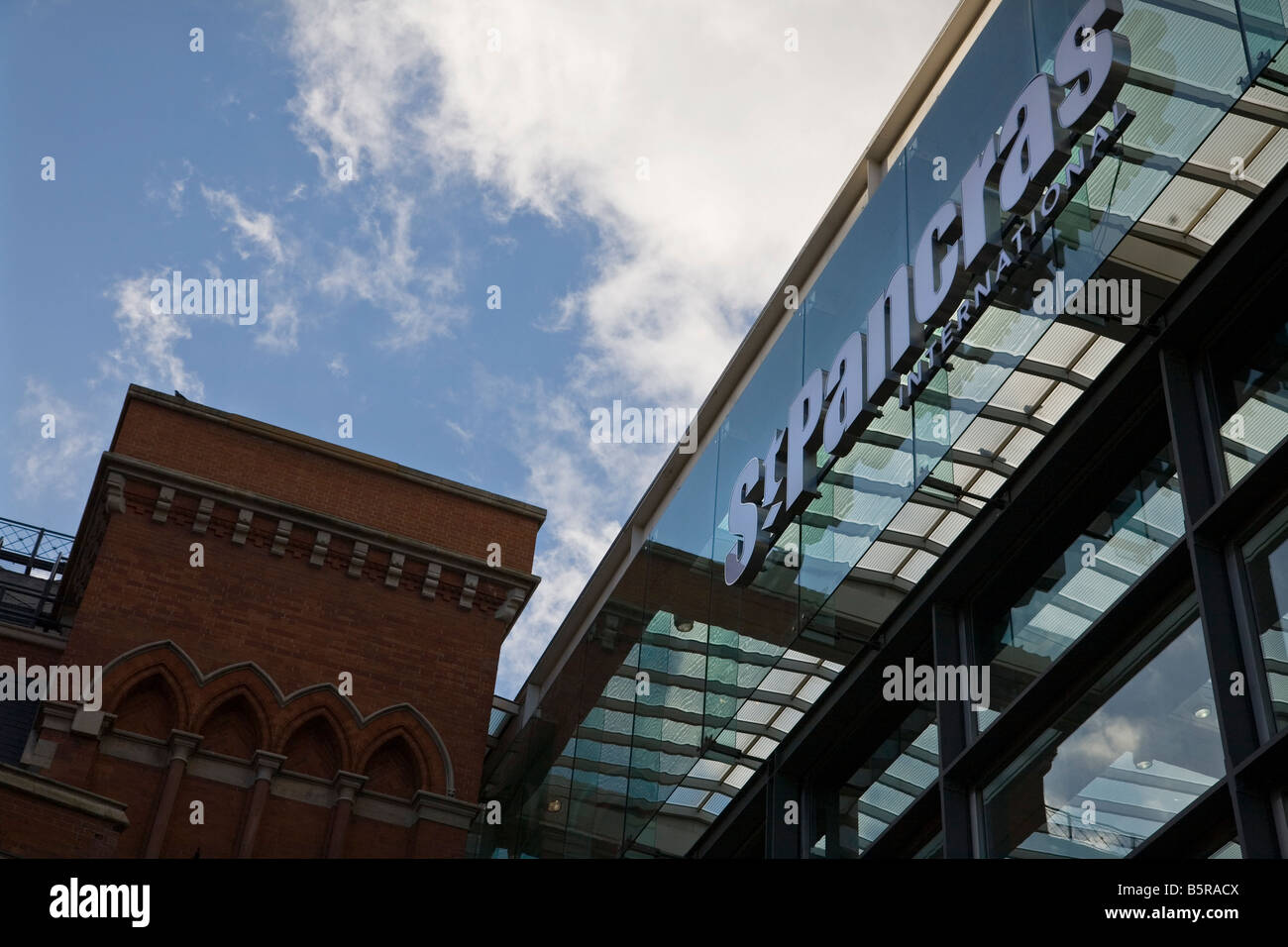 St. Pancras International Bahnhof London Stockfoto