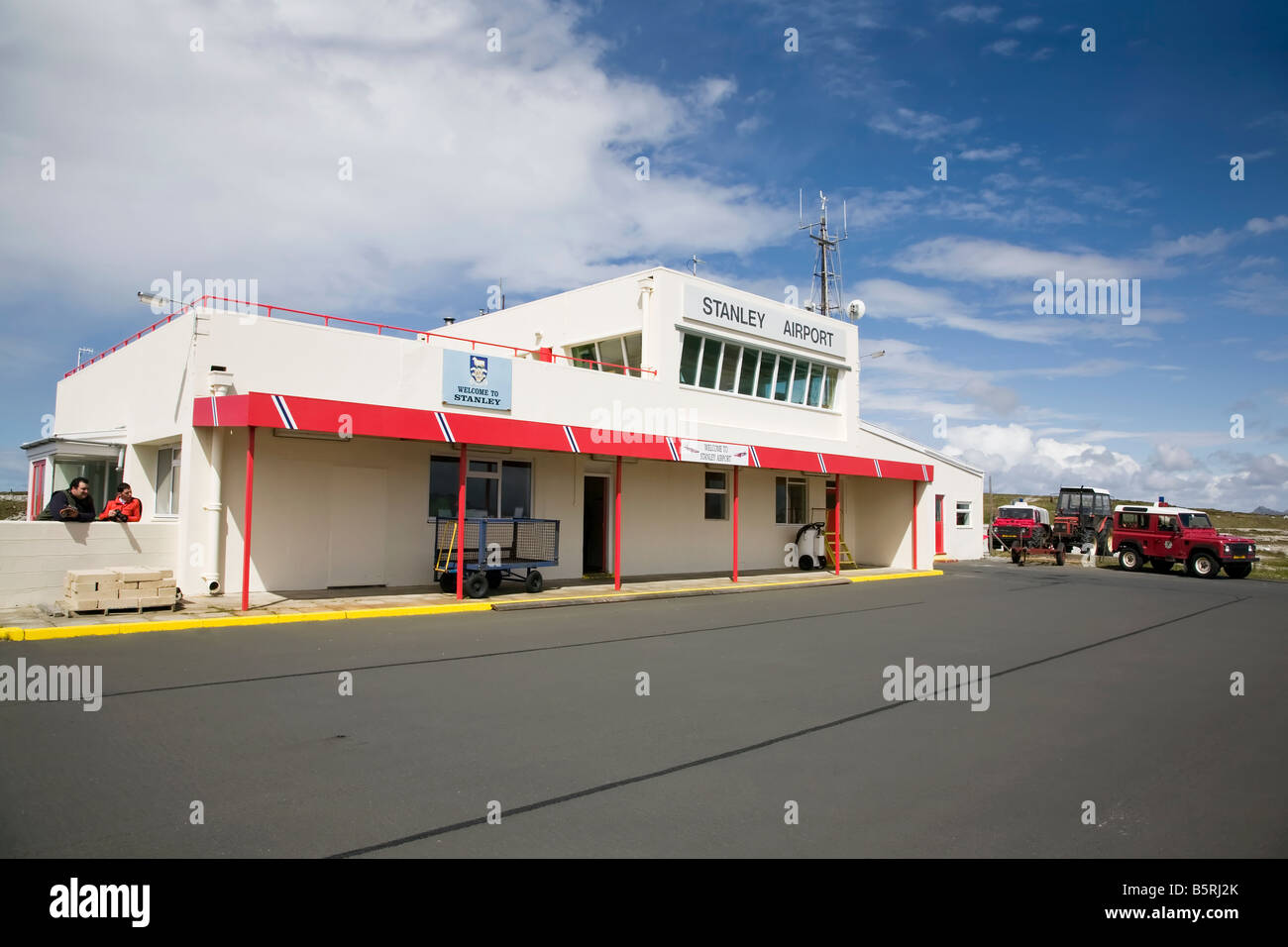 Stanley Flughafen Stanley Falkalnd Inseln Stockfoto