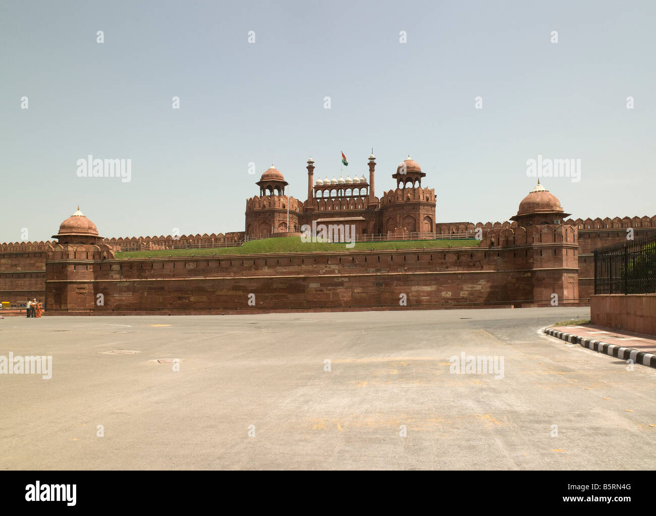 Delhi Roten Fort. Haupteingang, gebaut von der Moghul-Kaiser Shah Jahan 1639-48 Stockfoto