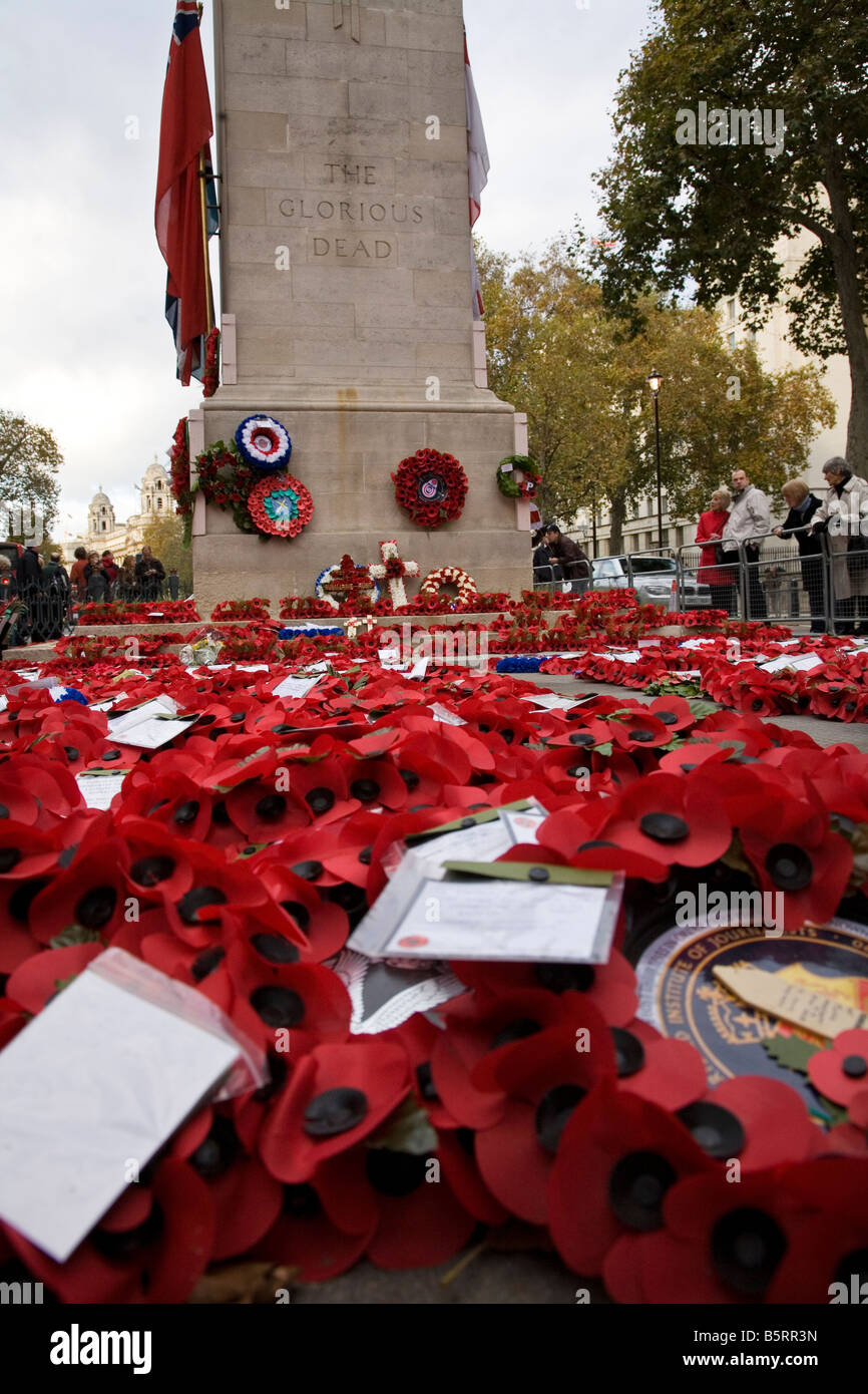 Der Kenotaph Whitehall London Stockfoto