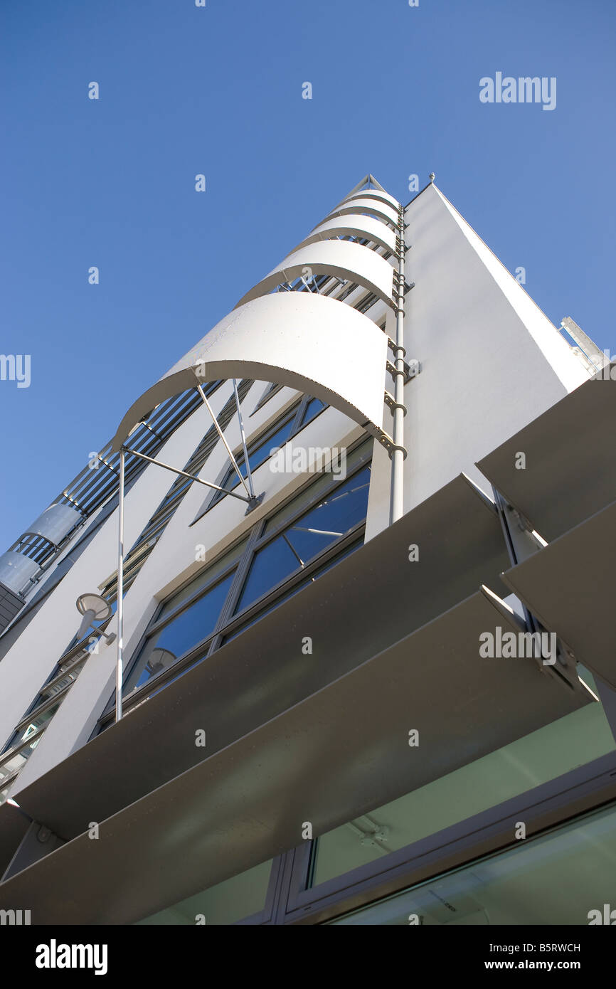 Gebäudearchitektur ungewöhnlich auffällig weißen Plymouth University Stockfoto