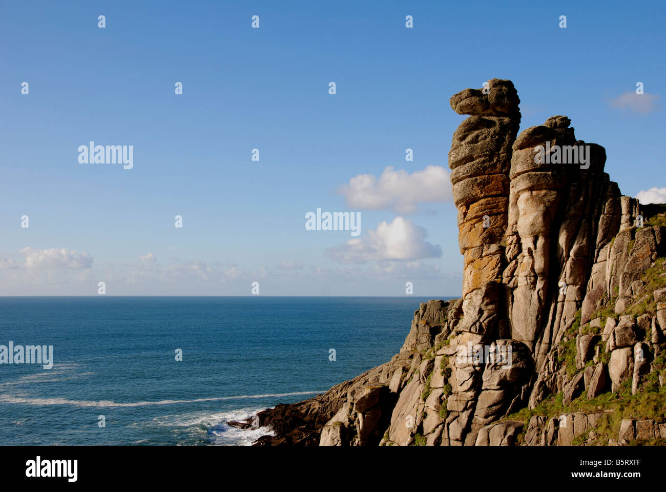"Kamele Kopf" rock-Formation in der Nähe von Porthleven, Cornwall, uk Stockfoto