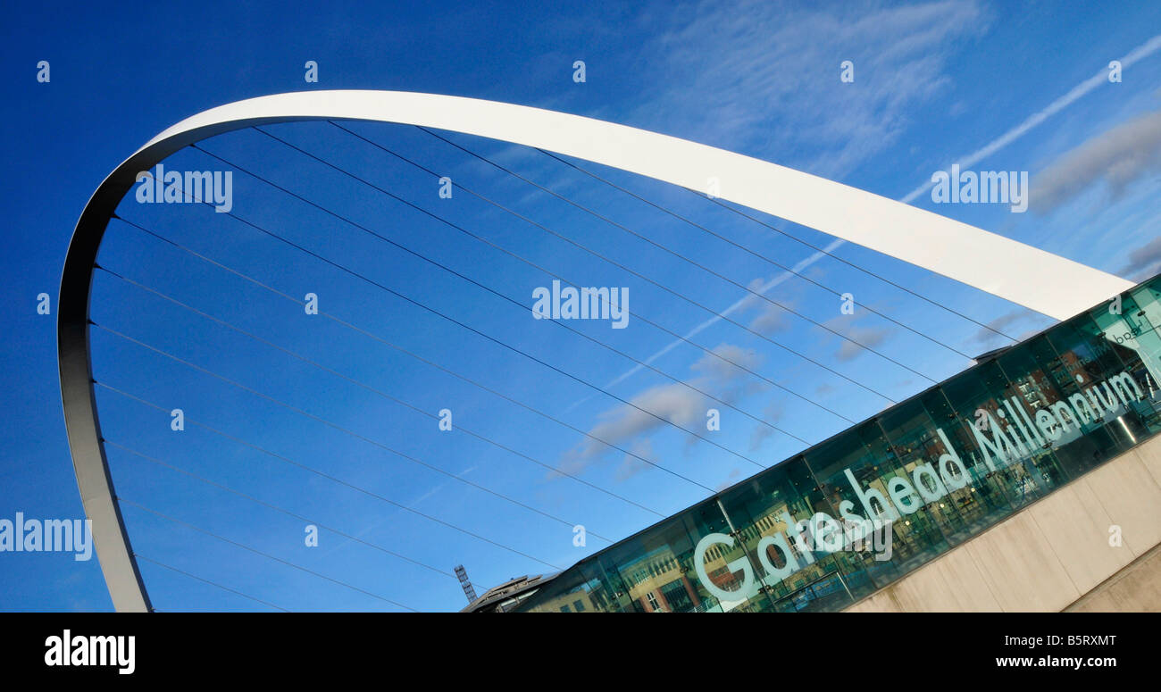 Gateshead Millennium bridge Stockfoto