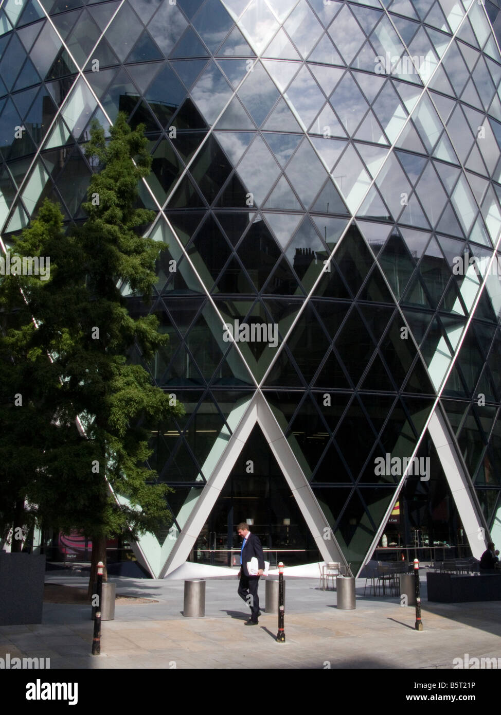 UK-London die Gerkin Swiss Re Gebäude Stockfoto