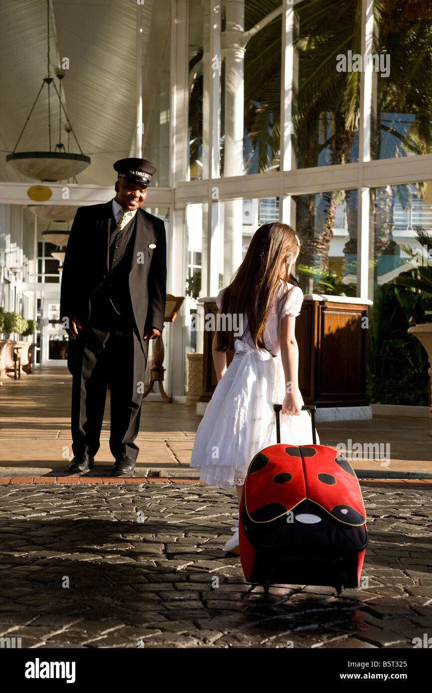 Südafrika-Kapstadt ein warmes Willkommen angekommen das Table Bay Hotel an der waterfront Stockfoto