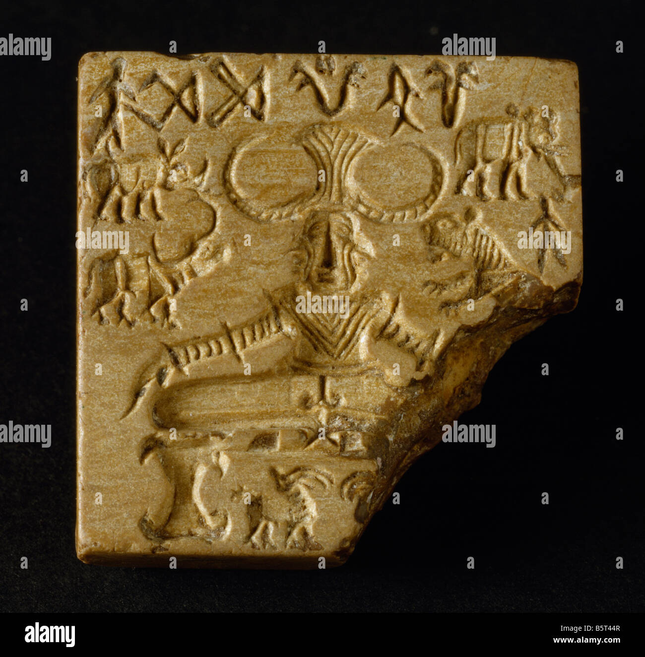Dichtung von der Indus Senke-Zivilisation. Museum von Neu-Delhi Indien Stockfoto