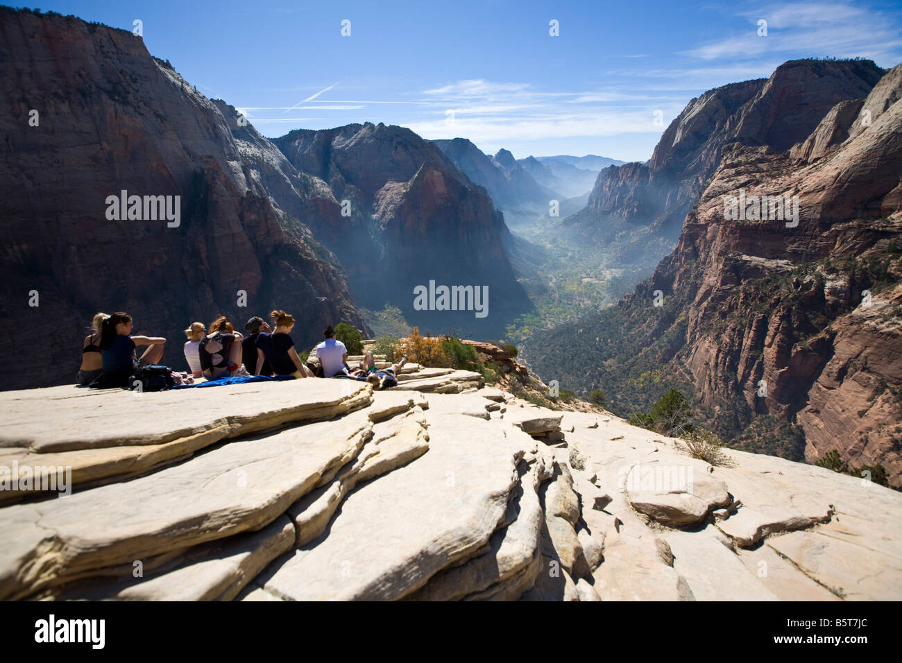 Angels Landing Trail Zion Nationalpark, Utah Stockfoto