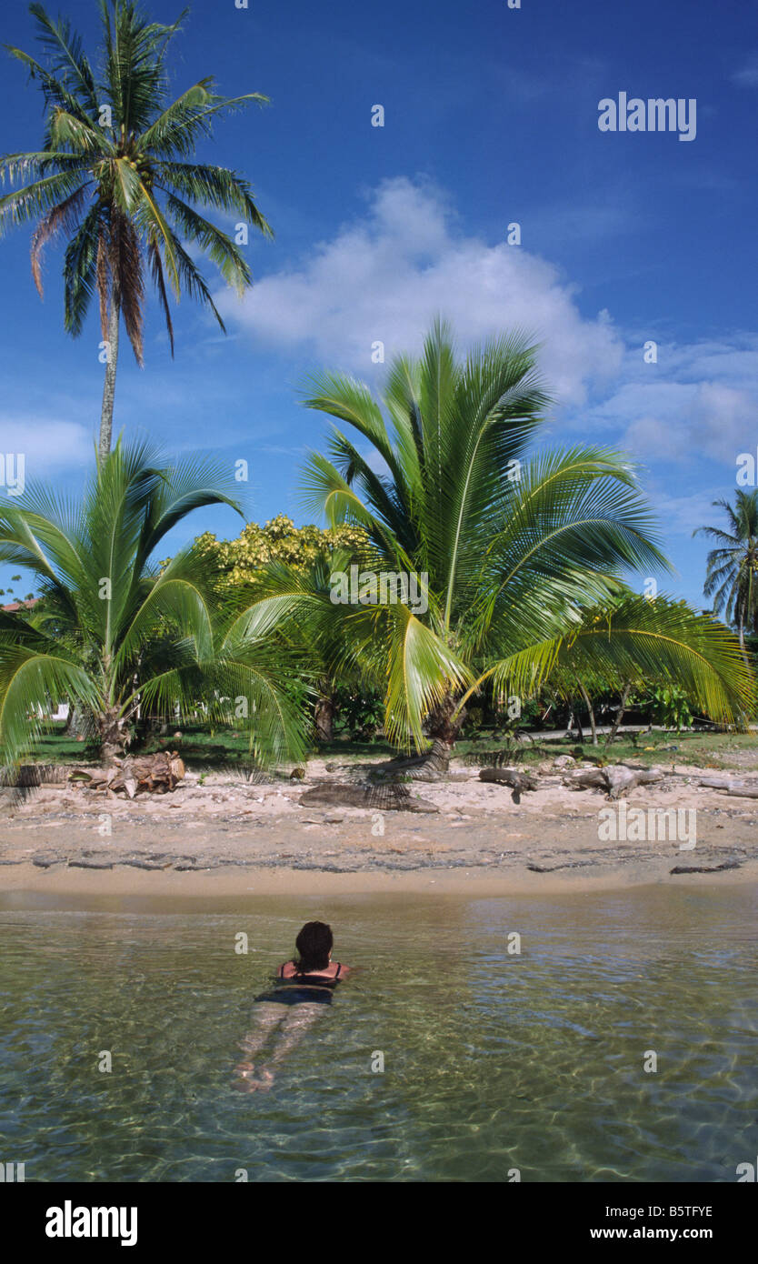 kleinen Playa an der zentralen Karibikküste Costa Rica Mittelamerika Stockfoto