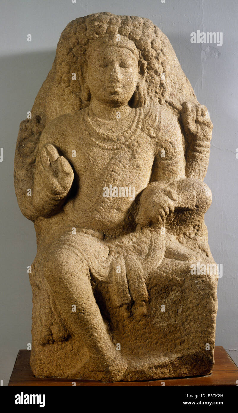 Daksinarnurti Granit aus Kannipuram Tamilnadu des 9. Jahrhunderts (?) Pallava Dynastie National Museum of New Delhi India 59.153/30 Stockfoto