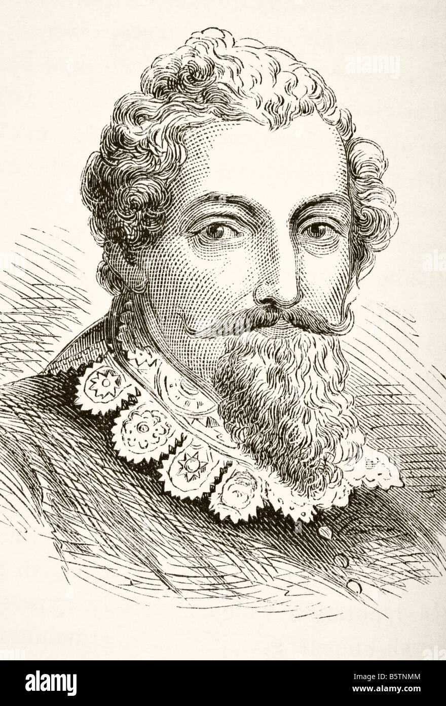 Francis Beaumont, 1584 - 1616 . Englischer Dramatiker und Dichter. Kollaborateur von John Fletcher. Stockfoto