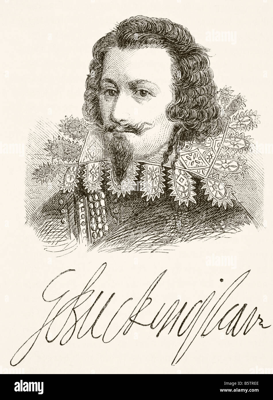George Villiers, 1.. Herzog von Buckingham, 1592 zu 1628. Englischer Höflicher, Staatsmann und Patron der Künste. Stockfoto