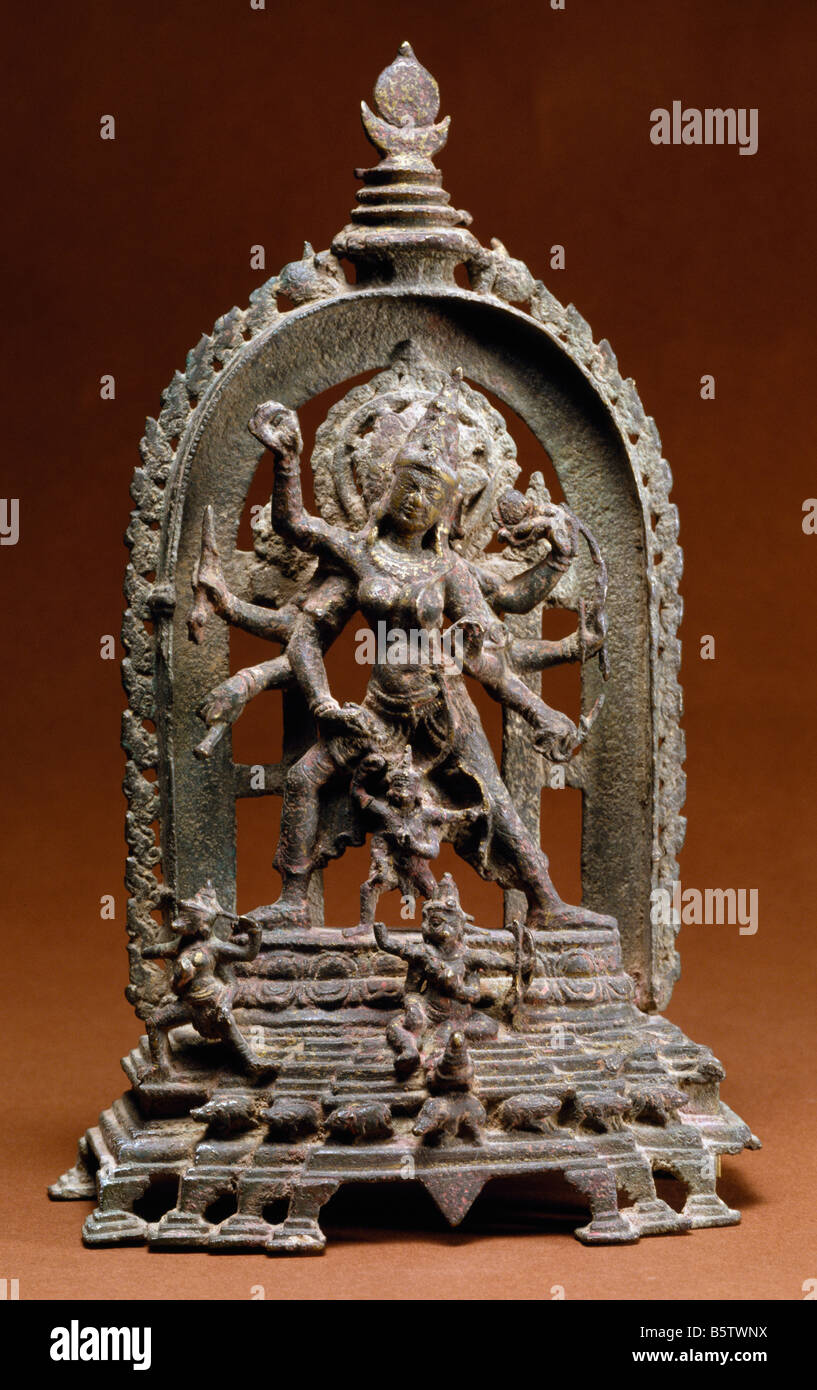 Maricii in Bronze Pala 10. Jahrhundert Bengal 14cm hoch. National Museum of New Delhi Indien Stockfoto