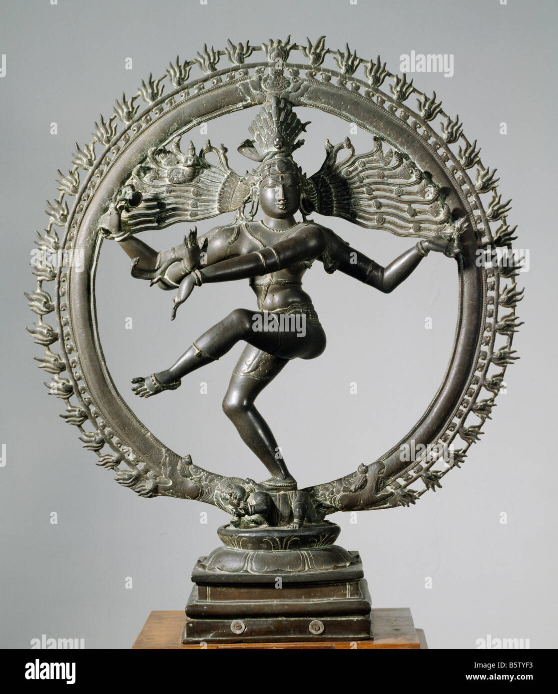 Nataraja Bronze Chola 10. Jahrhundert Tamilnadu. National Museum of New Delhi Indien 56,2/1 Stockfoto