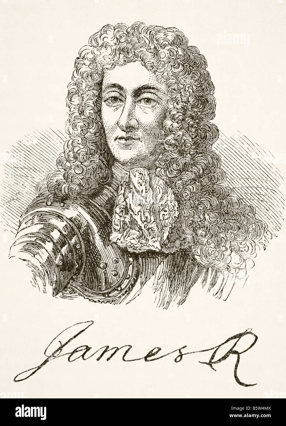 James II und VII, 1633-1701. König von England und Irland als James II. Und König von Schottland als James VII Stockfoto