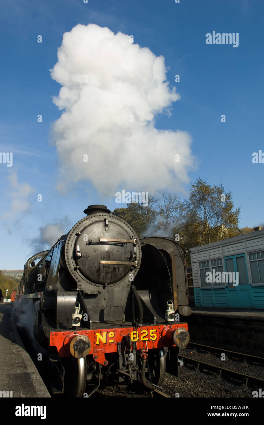 Steam Train keine 825 Stockfoto