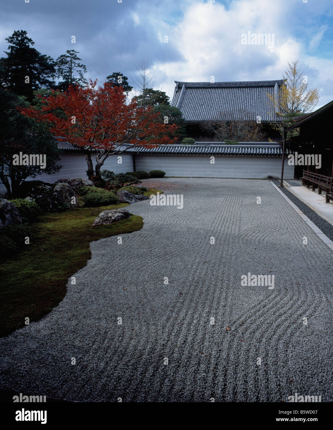 Hojo-Nanzen-Ji Kyoto. Zen-Garten Stockfoto